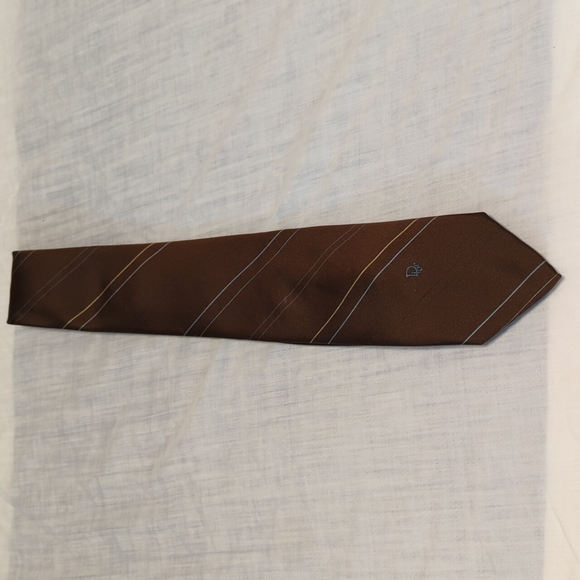 Dior Vintage Brown Tie - Picture 2 of 8